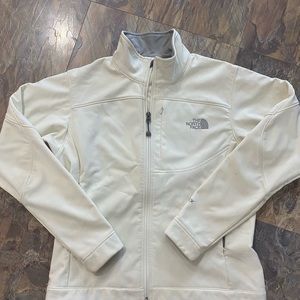 Women’s Off White Medium Northface Softshell Jacket/Coat
